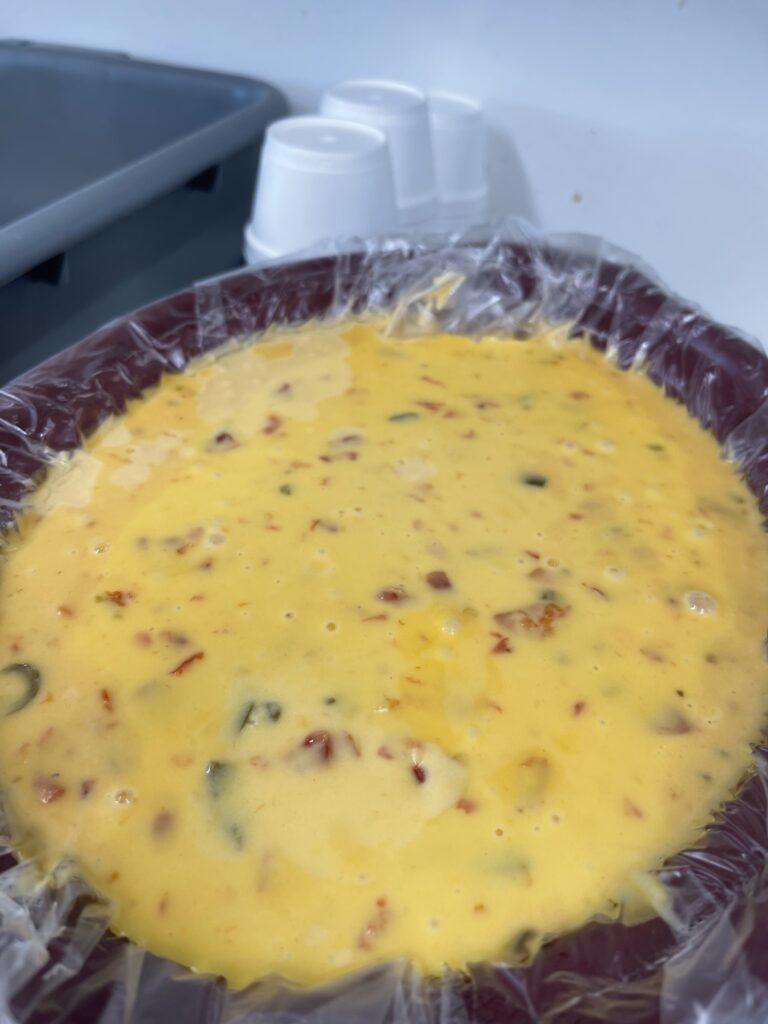 Homemade queso